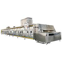 Machines de boulangerie Ceinture de chauffage au gaz à haute température Convoyeur à plaques à chaîne Tunnel de cuisson Four Tunnel Four Ligne de torréfaction