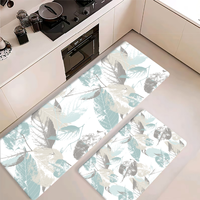 Tapis en mousse PVC anti-fatigue à double face, motifs floraux variés, couleurs multiples, pour cuisine, entrée de maison, style moderne, vente en gros