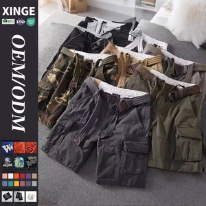 Shorts Bermuda Décontractés d'Été pour Hommes en Coton Camouflage – 100% Coton Anti-Plis, Respirant et Écologique – Grande Vente - Product Image 1
