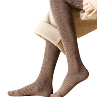 Jambières épaisses doublées polaire en polyester/coton antibactériennes pour femme, collection automne-hiver, chaudes, de Zhuji