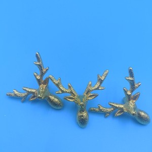 Zinc Alloy Deer Head <b>Cabinet</b> Handle 8x8x3cm Silver <b>Rustic</b> Design Furniture Hardware Accessory - Product Image 3