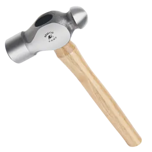 KAFUWELL Carbon Steel Head Engineer Ball Pein Peen Hammer With Wood Handle