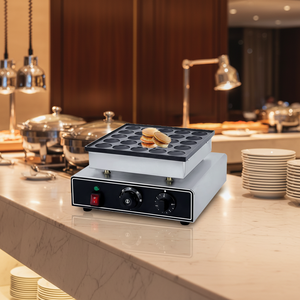 Nueva Sartén Comercial de Acero Inoxidable de Ocho Canales con Temporizador Eléctrico de Alta Potencia 220V para Cocina, Ideal para Hornear, Freír y Hacer Hamburguesas, 600mm - Product Image 1