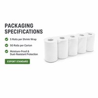 Papier thermique sans BPA pour impression de reçus, rouleau jumbo, papier pour caisse enregistreuse, rouleau de facturation, 400 mm x 2000 m, service de bureau de poste, banque