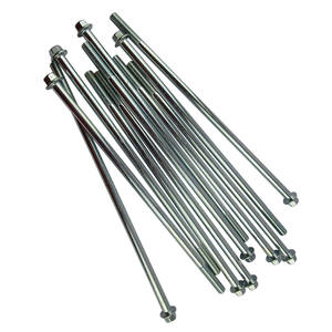 Traitement anti-rouille M8*235 Vis longues à face à bride en acier au carbone galvanisé pour la connexion des arbres de générateur - Product Image 5