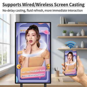 จอแสดงผลแบบสัมผัส 2K สำหรับการถ่ายทอดสด ติดผนัง แสดงโฆษณา รองรับการมิเรอร์หน้าจอ สำหรับร้านค้าปลีก - Product Image 4
