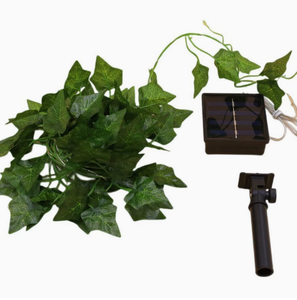 <span class=keywords><strong>Guirlande</strong></span> lumineuse LED en forme de feuille d'érable verte suspendue, alimentée par énergie solaire/batterie, IP44, en rotin, pour salon et extérieur - Product Image 3