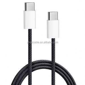 Type-C to Type-C 60W Braided Data <b>Cable</b> with 2USB Compatible with iPhone15ProMax USB Charging <b>Cable</b> for Cell Phones - Product Image 3