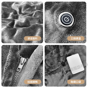 Flannel Electric Blanket 81-110Cm Temperature Control Travel <b>Heating</b> Pad <b>USB</b> Powered Winter Warmth - Product Image 1