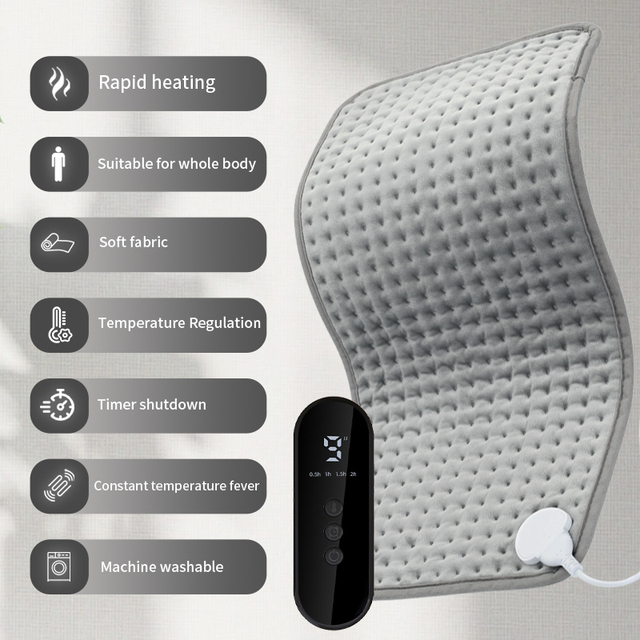 Custom Electric Heating Mat Digital LED Displays Flame Retardant Fabric Overheat Protection OEM Factory Direct
