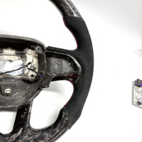 Volant en cuir en fibre de carbone personnalisé conçu pour les modèles Dodge Challenger Hellcat Challenger SRT RT Series Charger