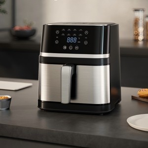 Alta Capacidade Smart Touchscreen Air Fryer OEM Aço Inoxidável Oil-Free Low-Fat Qualidade Cooking Appliance para refeições saudáveis - Product Image 3