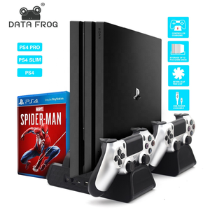 Dữ Liệu Ếch Quạt Làm Mát Với Bộ Điều Khiển Trạm Sạc Kép Sạc Đứng Chủ Cho Playstation4 <span class=keywords><strong>PS4</strong></span> / Slim / Pro - Product Image 2