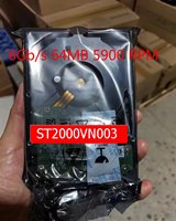 Disque dur NAS ST2000VN003 2 To, 3,5'' SATA 6 Gbit/s, 64 Mo, 5900 tr/min, disque dur serveur pour systèmes de stockage réseau domestiques et professionnels, CMR