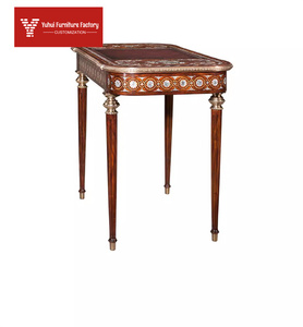 अंग्रेजी शैली मटर फूल लकड़ी डेस्क विला शास्त्रीय यूरोपीय शैली लेखन डेस्क के साथ रखी गई - Product Image 5