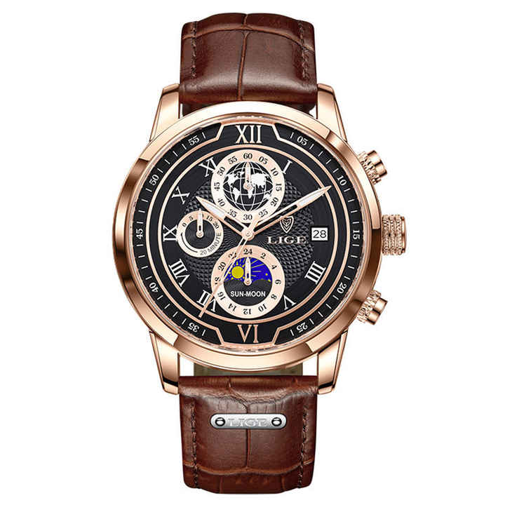 Wholesale LIGE LG8974 elegance OEM man quartz watch hot sale 