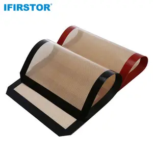 Wholesale Factory Made Non-Stick Reusable Kneading Pastry Cooking Mat Silicone Coated Fiberglass Cake Baking Mat