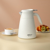 Bouilloire isotherme grande capacité HAERS, nouveau design, en acier inoxydable, avec poignée.