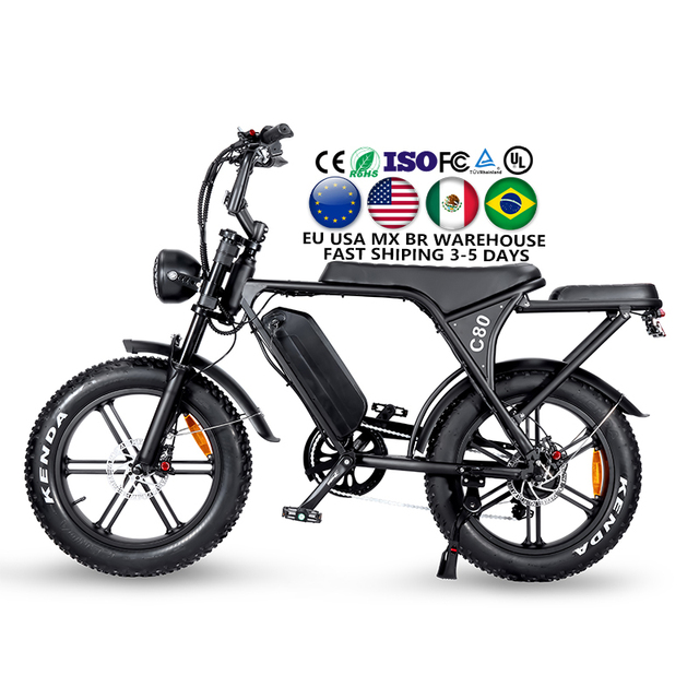 OUXI C80 250w Fatbike V20 Pro Dropshipping Electric E Fatbike Eu Warehouse 20x4.0 Electric Fat Tire Tyre E Bike Ebike E-bike