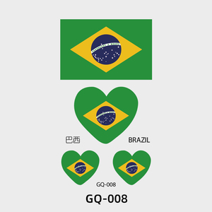 Regalo di calcio bandiere temporanee impermeabili tatuaggi adesivi del <span class=keywords><strong>mondo</strong></span> della moda del paese per varie competizioni - Product Image 3