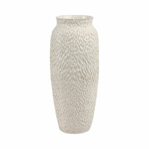Vaso alto in ceramica testurizzata, moderno vaso decorativo per fiori, per soggiorno, camera da letto, decorazioni per la casa - Product Image 1
