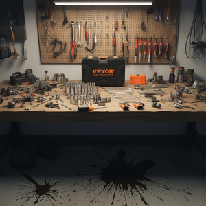 Kit d'outils de mécanicien Vevor 145 pièces, clés à douille 1/4 et 3/8, acier au chrome-vanadium, coffret de rangement - Product Image 2