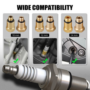 Probador de Compresión de Motor NICECNC para Motores de 2 y 4 Tiempos con Bujías de 10 mm/12 mm/14 mm, Reparación de Motocicletas y ATV - Product Image 3