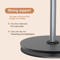 Support de téléphone en alliage d'aluminium, pliable et rotatif, pour prise de vue aérienne, idéal pour l'enregistrement vidéo et le streaming en direct, directement de l'usine