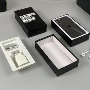 Cajas vacías para teléfono móvil Embalaje de teléfono móvil para <span class=keywords><strong>Iphone</strong></span> 14 pro <span class=keywords><strong>caja</strong></span> negra personalizada 15 Pro Max 11 Plus <span class=keywords><strong>8</strong></span> 7 P - Product Image 1