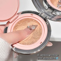 Alas Bedak Air Cushion Berkualitas Tinggi, Tampilan Alami, Menutrisi, Melembapkan, Tahan Air