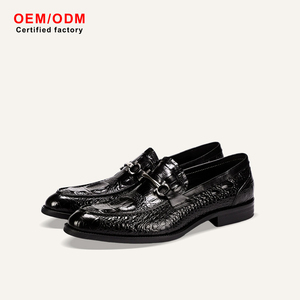 Mocasines de Cuero Genuino para Hombre, Estilo Europeo Americano, Punta en Pico, Cómodos y Transpirables, Personalizados OEM para Negocios Formales - Product Image 1