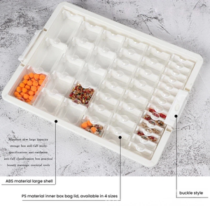 Boîte <span class=keywords><strong>de</strong></span> rangement pour perles <span class=keywords><strong>de</strong></span> bijoux personnalisées en gros, boîte <span class=keywords><strong>de</strong></span> rangement pour perles <span class=keywords><strong>de</strong></span> rocaille DIY, accessoires <span class=keywords><strong>de</strong></span> nail art, boîte <span class=keywords><strong>de</strong></span> rangement en plastique, boîte <span class=keywords><strong>de</strong></span> présentation - Product Image 4