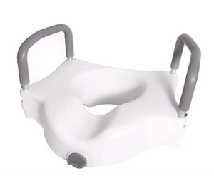 Élévateur <span class=keywords><strong>de</strong></span> siège <span class=keywords><strong>de</strong></span> <span class=keywords><strong>toilette</strong></span> portable pour adultes/personnes âgées handicapées avec accoudoir élévateur <span class=keywords><strong>de</strong></span> rééducation à hauteur ajustée pour WC avec accoudoirs - Product Image 2