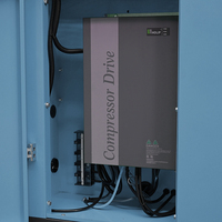Compresores de aire de tornillo industriales estacionarios de alta fiabilidad 55 Kw 8bar 380V Motor silencioso Blurbly Aire inundado de aceite de buena calidad