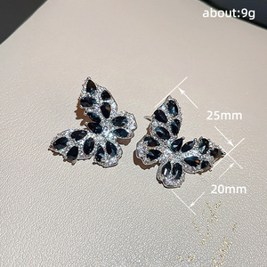 Orecchini a farfalla da donna, eleganti e chic, con design a goccia, gioielli alla moda, regalo per tutti i giorni - Product Image 5