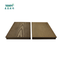 Cubierta de compuesto WPC para exteriores, antideslizante, de alta calidad, 140x20mm, 10 años de garantía, tablero sólido WPC duradero con grano de madera 01CAA