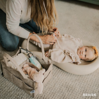 Organisateur de couches pour bébé Boîte de rangement pliable pour pépinière et organisateur de voiture pour panier à couches