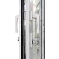 Porte à battants en PVC insonorisée WANJIA, portes en verre à battants en PVC, porte accordéon en PVC