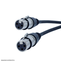 Câble de signal audio professionnel XLR mâle vers femelle 1 mètre - Convient aux systèmes audio - Équipement audio professionnel