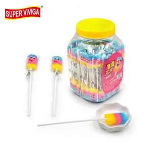 חלאל קשה סוכריות שלוש צבע תירס Lollipop