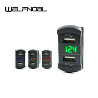 Welfnobl Hot Verkoper QC3.0 Mini 2 Usb-poort Charger Socket Power Quick Dual Autolader Waterdichte Usb Outlet