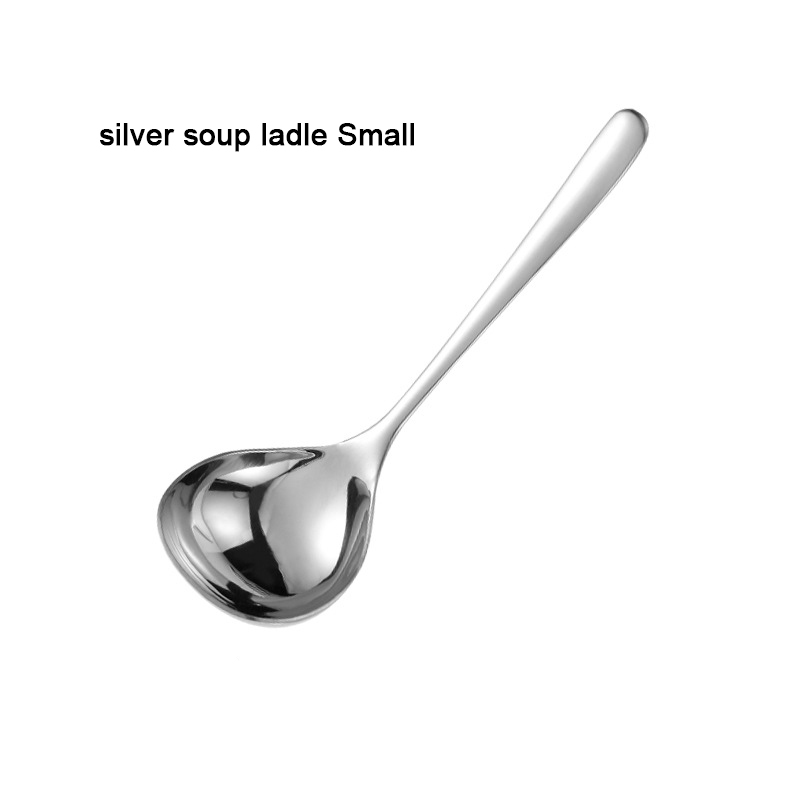 Louche à soupe argentée, petite