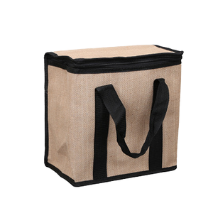 Sac isotherme tactique d'extérieur en jute, écologique, pour le déjeuner, les voyages, les pique-niques et le travail - Product Image 4