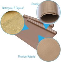 Tissu en fibre de verre enduit de PTFE antiadhésif résistant aux hautes températures pour presse à chaud, transfert par sublimation, couverture de four et feuille alimentaire
