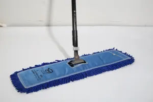 Mop antipolvere a colori/asta personalizzato diretto in fabbrica per la pulizia del pavimento commerciale