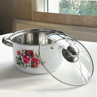 Ensemble de casseroles en acier inoxydable pour cuisinière à induction, vente chaude en Asie du Sud-Est et en Afrique, casseroles, marmites à soupe et à bouillon, ustensiles de cuisine