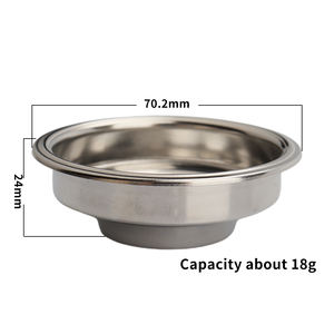 도매 커피 차 포터필터 바스켓 고품질 51mm 54mm 58mm 에스프레소 포터필터 스테인리스 스틸 필터 바스켓 - Product Image 3
