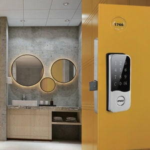 MK733 Waterproof Anti-Theft Black Touch Screen Keypad <strong>Lock</strong> Digital Electric Cabinet <strong>Door</strong> <strong>Security</strong> Locker <strong>Lock</strong> - Product Image 3