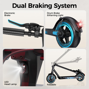 EU V10 Scooter for Adults 500W up to 35KM/H Powerful Escooter EU/USA Warehouse Unisex <b>Smart</b> <b>Electronic</b> Type - Product Image 3