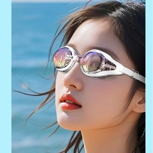 Occhialini da Nuoto Stile Europeo Casual da Spiaggia, Lenti PC HD Impermeabili Antiappannamento, Modello YG1800 Universale - Product Image 3